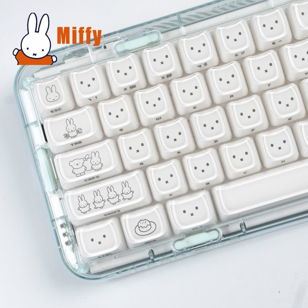 Gaming Keyboard He - Urocze nakładki na klawisze Miffy, słodkie