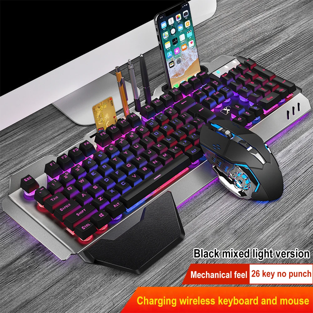 Gaming Keyboard Mouse And Headset Combo - K680 akumulator 2.4G bezprzewodowy pakiet klawiatura