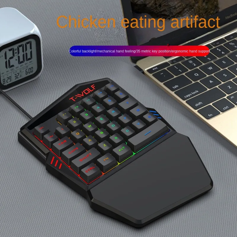 T-WOLF TF900 jednoręczny zesta – Gaming Keyboard Mouse And Headset Combo recenzja i cena
