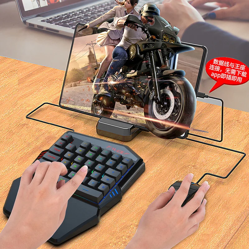 T-WOLF TF900 jednoręczny zesta – Gaming Keyboard Mouse And Headset Combo recenzja i cena