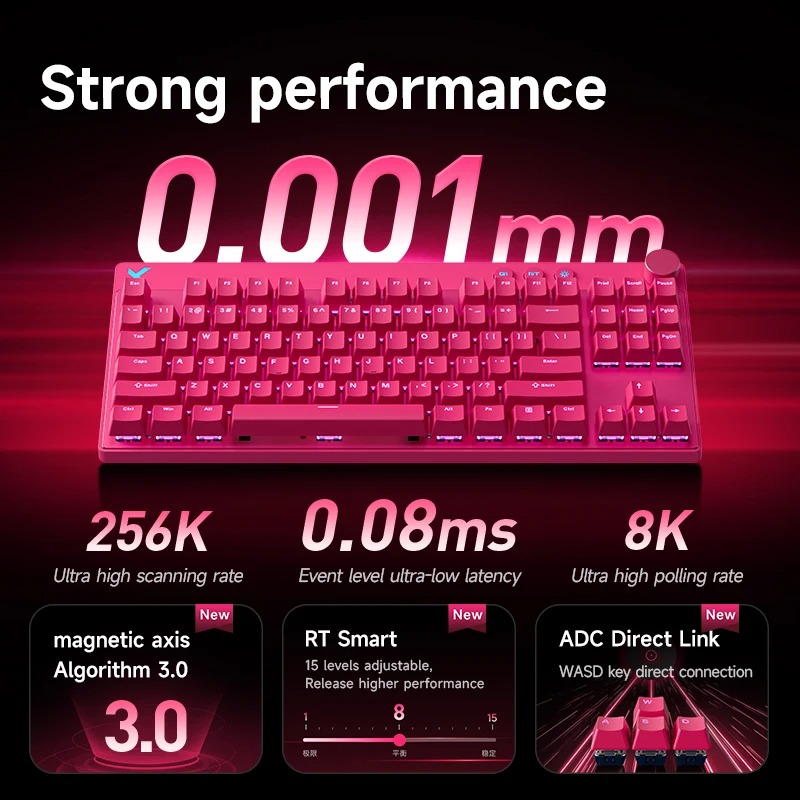 Klawiatura magnetyczna Mchose  – Gaming Keyboard Hot Swappable recenzja i cena