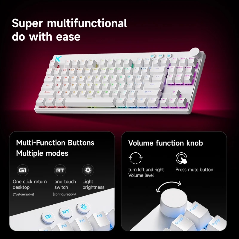 Klawiatura magnetyczna Mchose  – Gaming Keyboard Hot Swappable recenzja i cena
