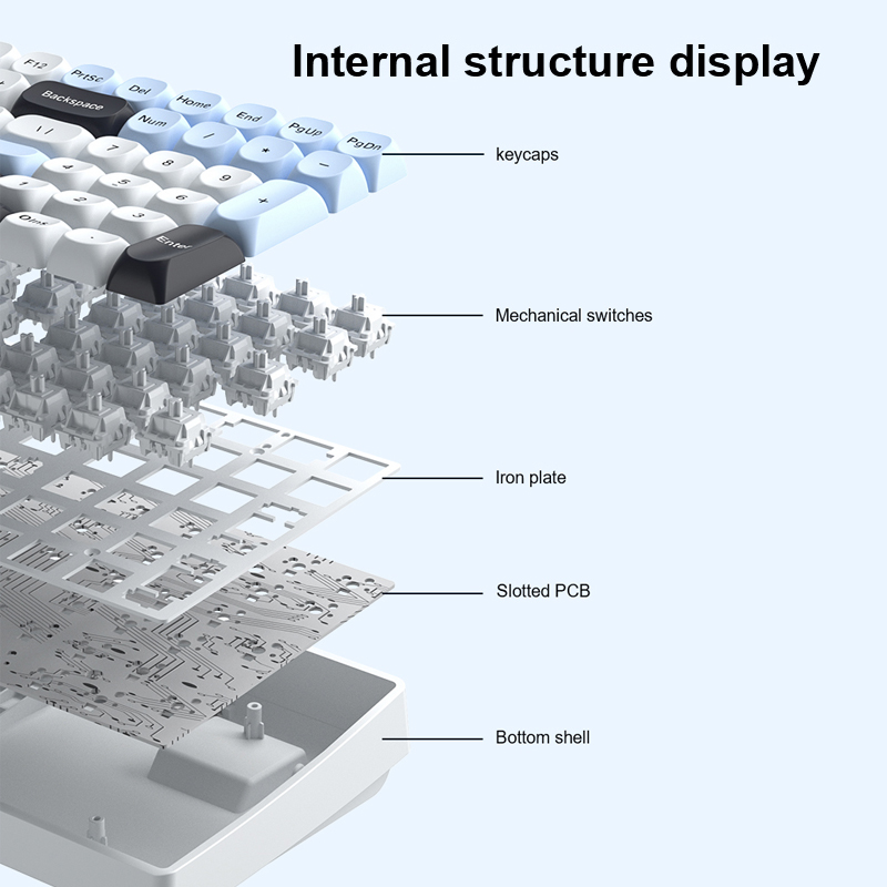 Bezprzewodowa klawiatura mecha – Gaming Keyboard Hot Swappable recenzja i cena