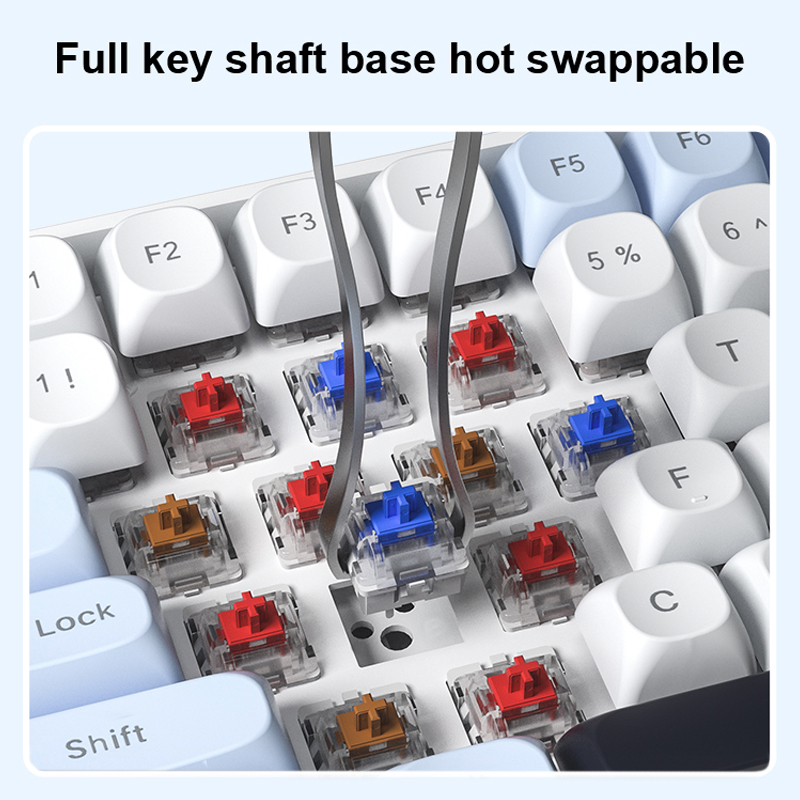 Bezprzewodowa klawiatura mecha – Gaming Keyboard Hot Swappable recenzja i cena