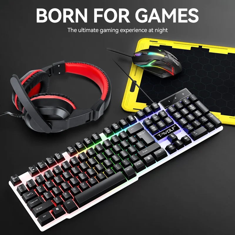 NOWE Zestawy Klawiatury i Mysz – Gaming Keyboard Mouse And Headset Combo recenzja i cena