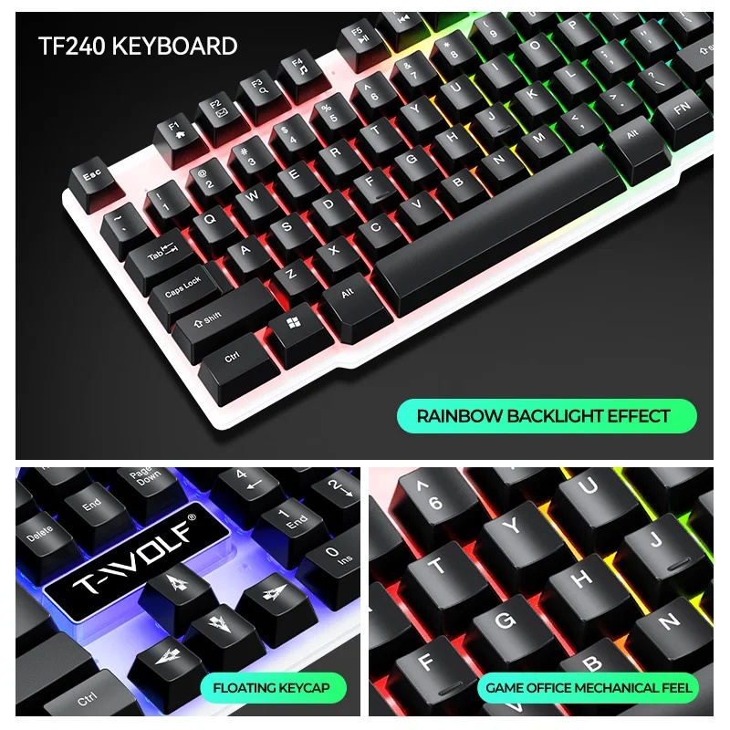 NOWE Zestawy Klawiatury i Mysz – Gaming Keyboard Mouse And Headset Combo recenzja i cena