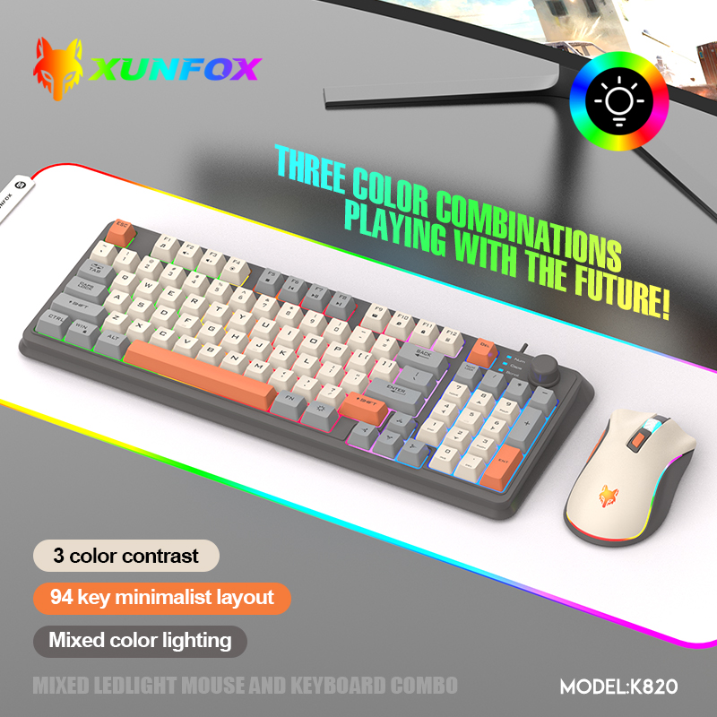 K820 USB Przewodowa klawiatura – Gaming Keyboard Mouse And Headset Combo recenzja i cena