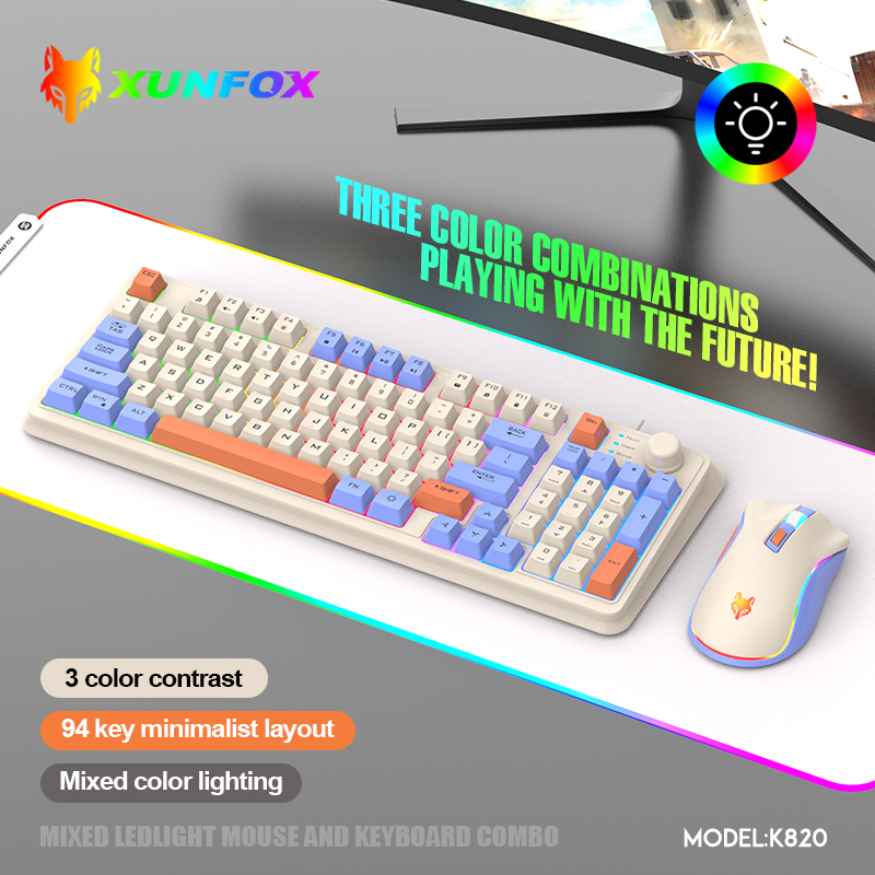 K820 USB Przewodowa klawiatura – Gaming Keyboard Mouse And Headset Combo recenzja i cena