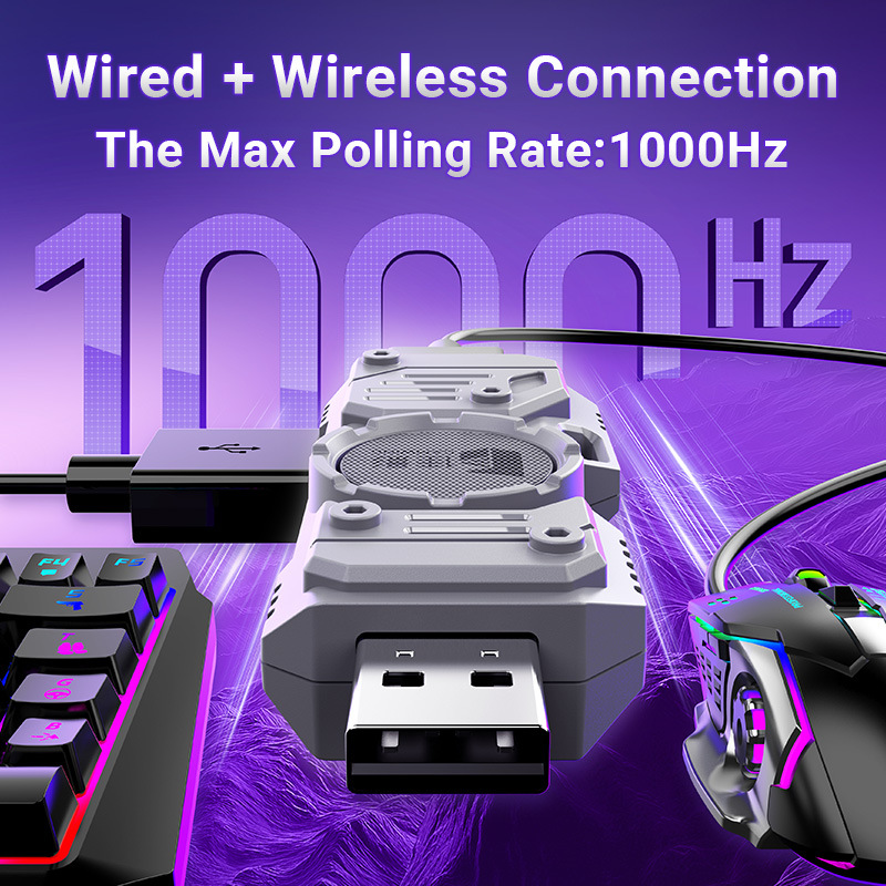 Zestaw konwertera gier mobilny – Gaming Keyboard Mouse And Headset Combo recenzja i cena